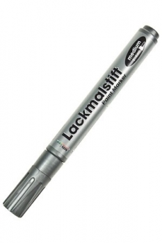 Lackmalstift medium silber, Strichstärke 2-4mm